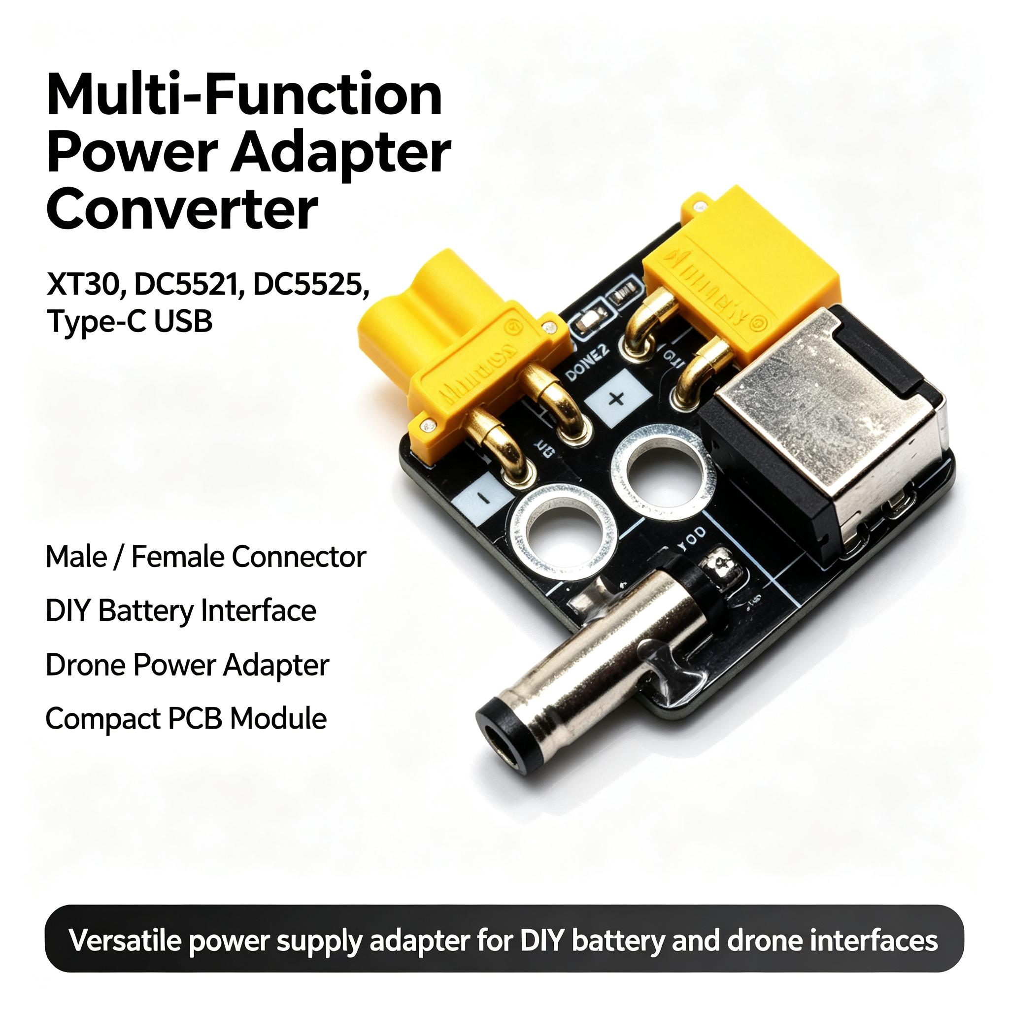 Drone Battery Connector - DYKB Adapter Converter MultiFunction Power supply