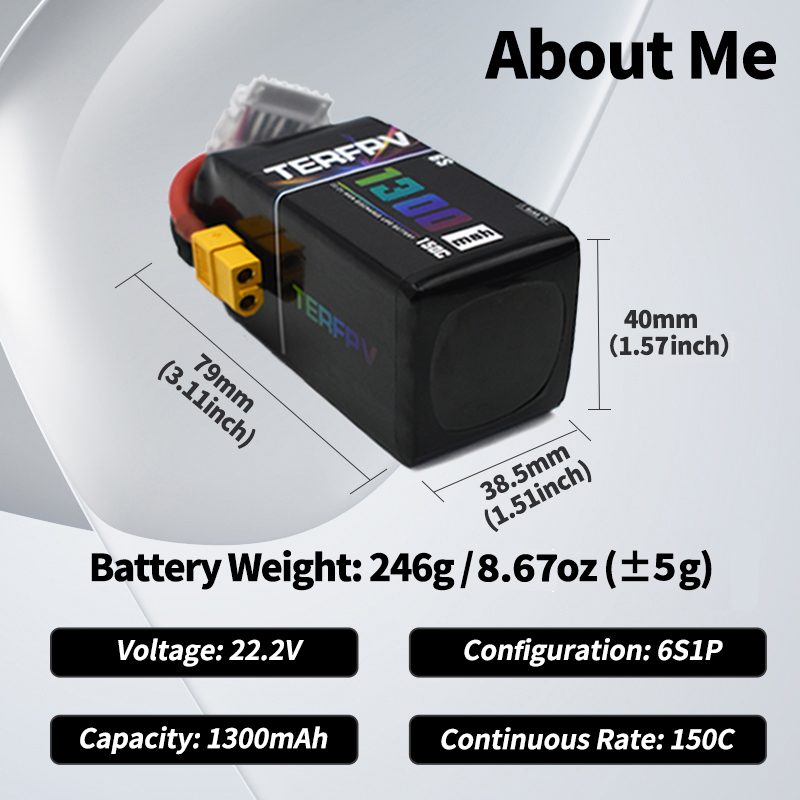 TERFPV Lipo Battery 6S 22.2V 1 - đánh giá và giá Drone Battery Lipo