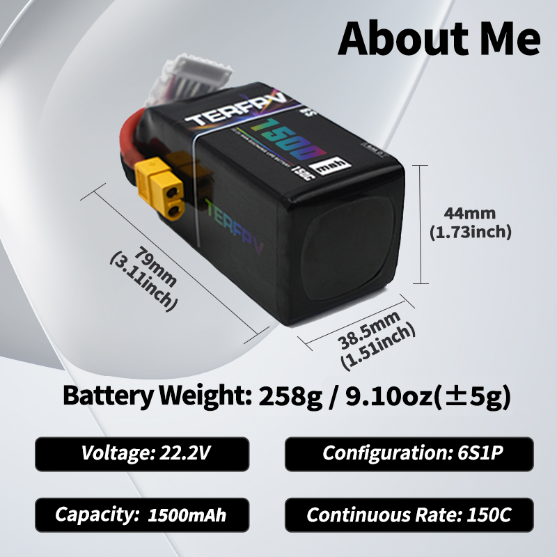 TERFPV Lipo Battery 6S 22.2V 1 - đánh giá và giá Drone Battery Lipo