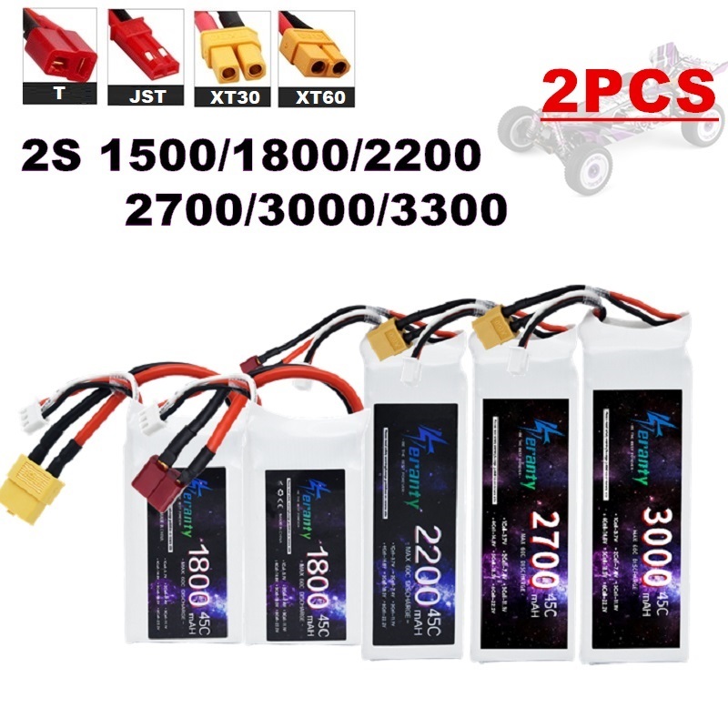 2PCS 7.4V Lipo 2S Battery 1500 - đánh giá và giá Drone Battery Lipo