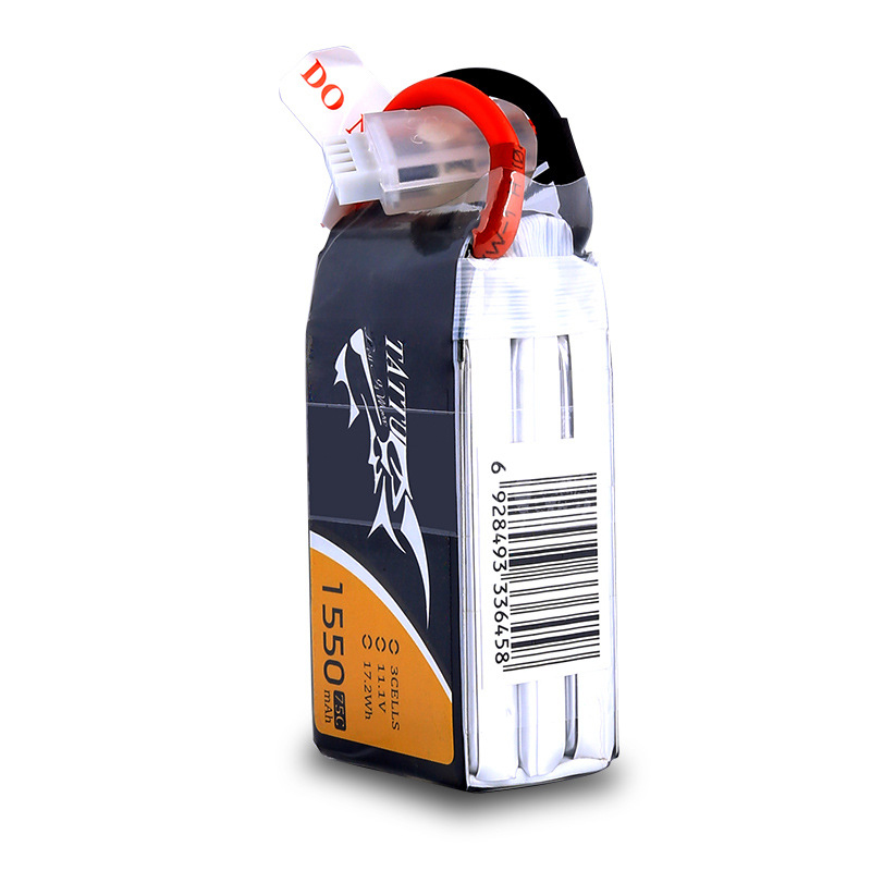 TATTU 3S 11.1V 1550mAh 75C LiP - đánh giá và giá Drone Battery Li-Ion